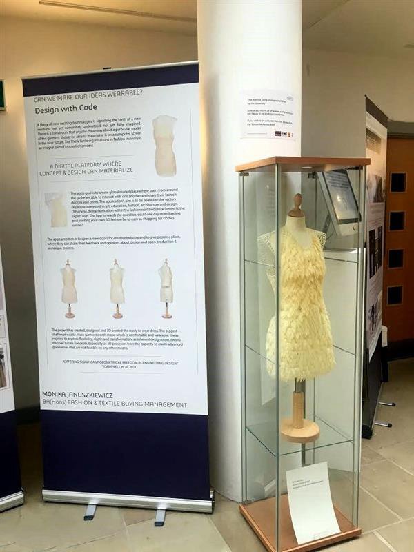 3D打印衣服越來越普遍 服裝設計專業學生3D打印裙子_e鍵3D打印服務