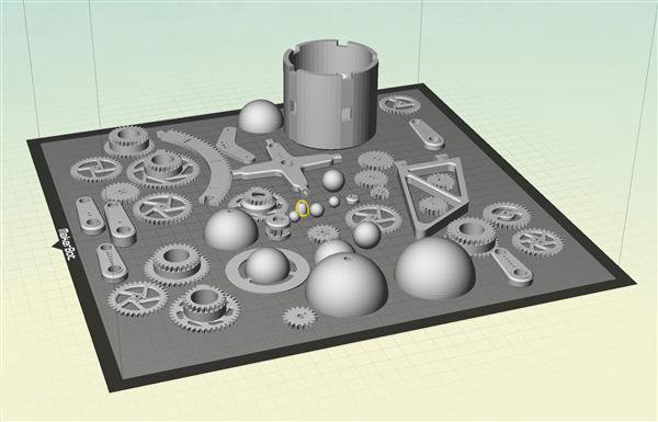 3D打印技術幾步走 3D打印全自動太陽系模型免費教程
