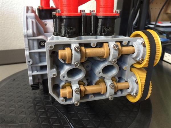 你見過3D打印汽車引擎么 斯巴魯EJ20全功能四缸引擎3D打印模型亮相
